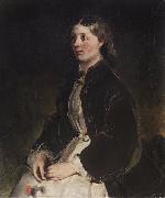 Louis Ferdinand von Rayski Portrait of Christine Freifrau von Schonberg
